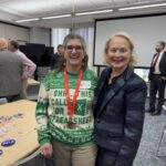 people gathered together after the holiday party