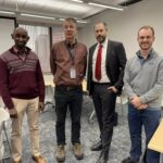 a group of people standing together